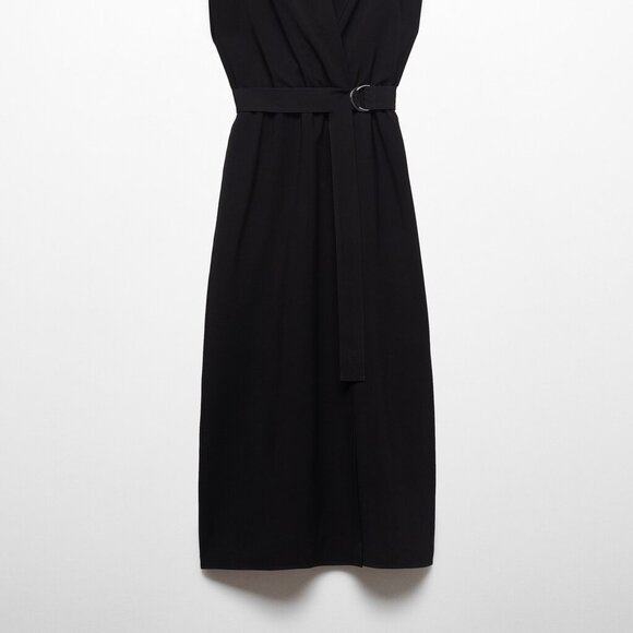 (NWT) MANGO Black Belt Shirt Dress – XS - Picture 2 of 5